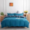Wholesale of pure orange 1.5 four-piece set of pure aloe vera cotton pure color double-sided process bedding details Picture